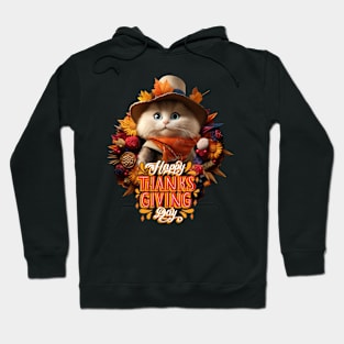 Thanksgiving cats Hoodie